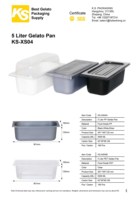 Boîte en plastique pour crème glacée sans odeur, sans BPA, en PP de qualité alimentaire, pour les boutiques de desserts sains