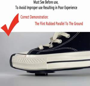 QCUTIANS Couvre-chaussures de moto et protections anti-choc avec glissières, pour friction de semelle, protection contre les flammes et les étincelles, en métal/caoutchouc, lot de 5 pièces, pour l'extérieur - Product Image 3