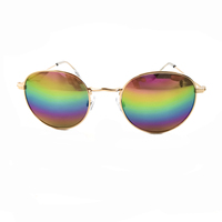 Miroir argenté pour lunettes de soleil unisexes, monture complète gris or, légère, confortable, durable, vision nocturne, protection UV