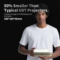 Nuevo Proyector Mini Wupro G3 UST, Versión Global Inteligente con Android, 600 ANSI Lúmenes con Altavoces, Proyector DLP de Tiro Ultra Corto