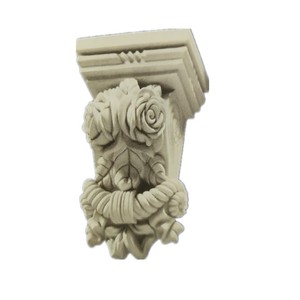 Promoción Holz, ménsulas europeas modernas de PVC reforzadas con fibra de vidrio, ménsulas de plástico de yeso de madera clara para molduras de villas - Product Image 3