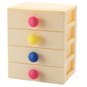 Multi Layer Storage <b>Box</b> 3 Tier Drawer Desktop Organizer Light Green Rectangle Office Stationery Cosmetic Organizer - Product Image 4