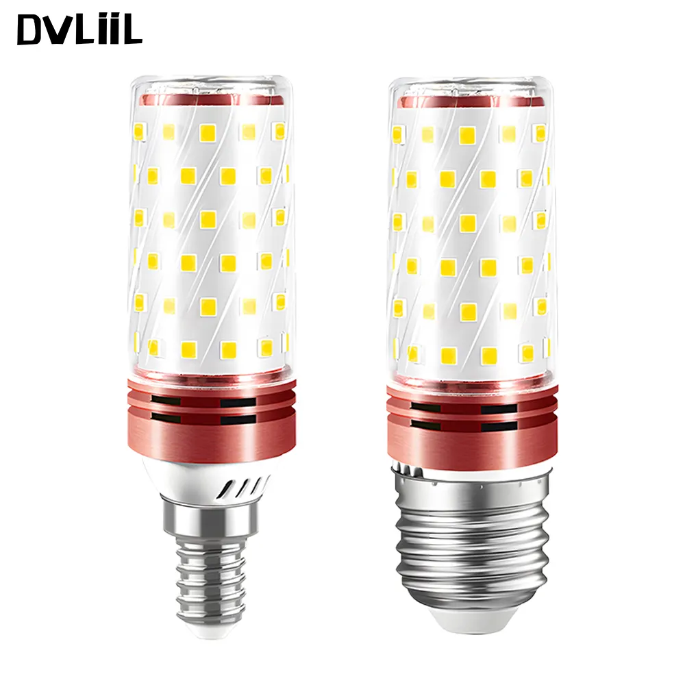 DVLIIL 12W 16W Let Corn 32 Volt E14 12v 3w Led blu 110 Volt Led 27 Watt lampadina