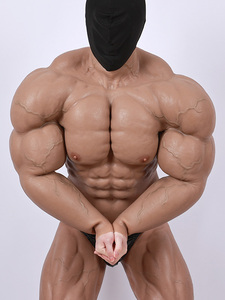Costume musculaire réaliste Mr. <span class=keywords><strong>Olympia</strong></span> avec veines, poitrine masculine pour travestis, cosplay, accessoires de film, émissions de télévision - Product Image 4