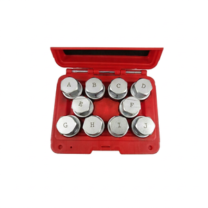 Juego de Llaves de Seguridad para Tuercas de Rueda, 10 Piezas, Material CrV Plateado, Garantía de 1 Año, Moldeado por Soplado, para Land Rover Universal, TAIWAN CALIBRE - Product Image 1