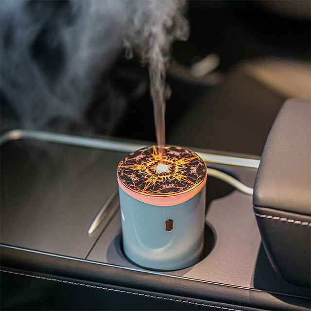 New Arrival Ultrasonic Aroma Oil Diffuser Essential Oil Diffuser Mini Car Humidifier With Led Light