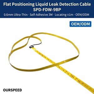 Cinta de Detección de Fugas de Ácido y Álcali en Agua Plana, Cable Sensor de 0.6mm, Adhesivo, Precisión de 1m, RS485 Modbus, CE, RoHS, Alarma - Product Image 1