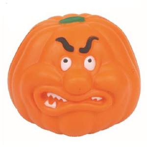 Ballon anti-stress en PU personnalisé en gros, forme citrouille d'Halloween avec logo de marque, cadeau promotionnel non toxique - Product Image 3