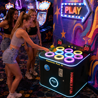 Machine de jeu d'arcade OEM Hammer pour enfants, jeu de frappe au marteau Whack-a-Mole avec affichage numérique du temps et du score