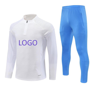 25/26 热销足球长拉链足球服套装男式足球训练夹克足球运动服休闲舒适 - Product Image 1