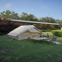 Tente de camping gonflable de luxe personnalisée, résistante au vent, grand espace, pour glamping