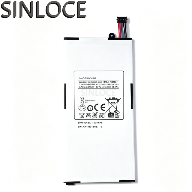 Original Capacity 3.8V 4000mah SP4960C3A Battery for Samsung Galaxy Tab 7.0 P1000 Tablet Battery