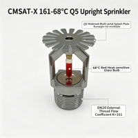 Tête de sprinkler verticale K161 CMSAT-X à 68 degrés pour système de protection incendie des entrepôts