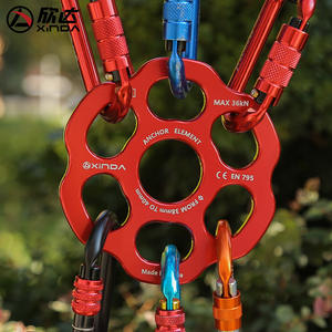 Placa de Anclaje para Cuerdas Xinda de 7 Orificios, Carga Máxima de 36kN, para Escalada, Montañismo y Uso en Exteriores - Product Image 1