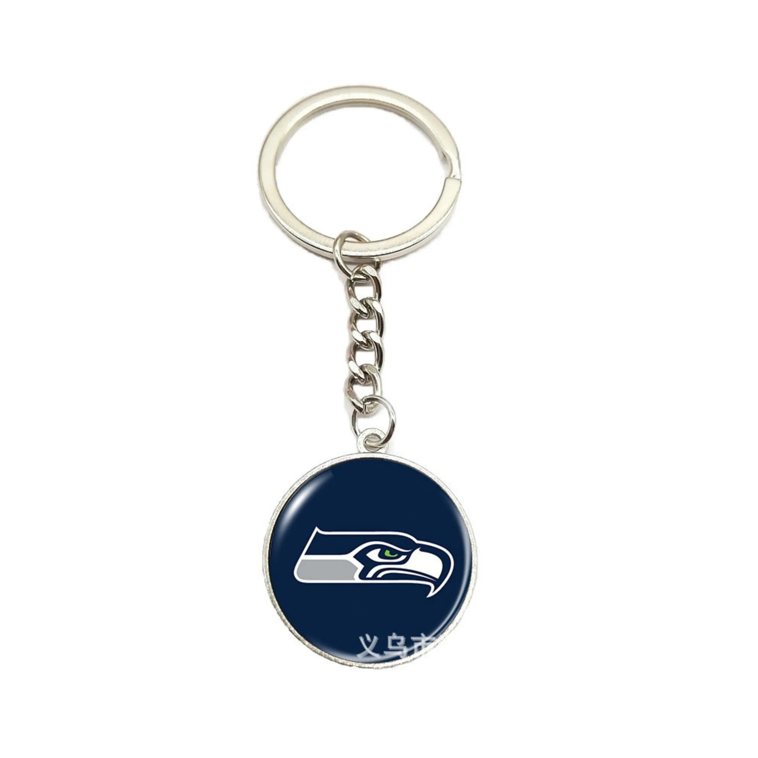 Seattle seaseasınır ötesi aksesuarlar amerikan futbolu takımı logo zaman gem çanta anahtarlığı araba anahtarı kolye