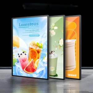 Siêu mỏng tùy chỉnh kích thước A4 LED mỏng hộp Đèn kính cường lực Bảng hiển thị Menu để sử dụng ngoài trời trong nhà hàng và quán cà phê - Product Image 5