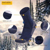 Chaussettes Athlétiques Fines en Coton et Fibre de Bambou pour Hommes - Randonnée en Plein Air, Ski, Escalade et Raquette - Séchage Rapide et Respirantes