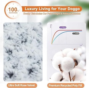 Lit pour chien de luxe lavable en machine antidérapant respectueux de l'environnement à vendre - Product Image 2