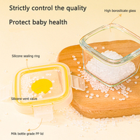 Boîte de conservation pour aliments pour bébés, 150 ml, hermétique, anti-fuite, pot de conservation pour collations pour bébés avec couvercle ventilé, compatible congélateur et micro-ondes pour nourrissons