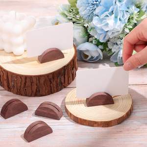 Supports en bois Table de <span class=keywords><strong>mariage</strong></span> porte-nom Place porte-cartes bureau étiquette Photo <span class=keywords><strong>Menu</strong></span> Clips Banquet fête d'anniversaire Restaurant - Product Image 6