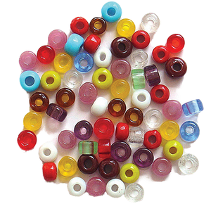 Perles de verre en cristal luxueuses faites à la main, 10 mm, grand trou, mélange de couleurs, perles de verre facettées pour la fabrication de bijoux - Product Image 4
