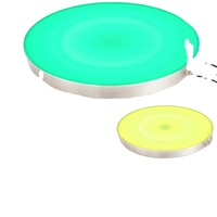 Lumières LED circulaires portables à changement de couleur pour piste de danse arc-en-ciel, prix de gros