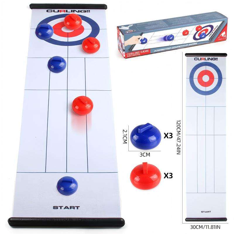 Juego de mesa de curling de batalla blanca