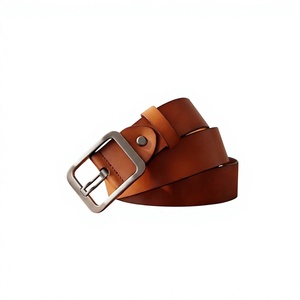 BS INTERNATIONAL Best Quality Brown Standard Buffalo <b>Cow</b> Hide Men's Vintage Casual Belt Custom Length Eco-Friendly Heat-Transfer - Product Image 5
