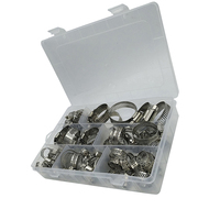 Ensembles de colliers de serrage en acier inoxydable 304 à prix abordable, mesure en pouces, électroplaqués, tailles personnalisables pour raccordement de tuyaux