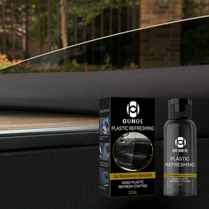 OEM OUHOE 30ml Auto Detailing Interior Exterior Restaurador de cuero Volver a negro Brillo Revestimiento de limpieza Coche Agente de restauración de plástico - Product Image 1