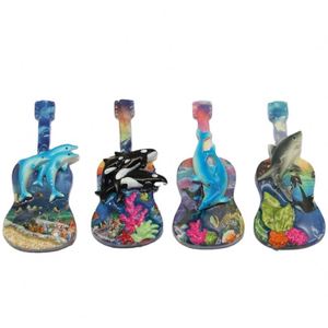 Artisanat en résine personnalisé, aimants de réfrigérateur en forme de guitare 3D, requin, dauphin, poisson, aimants personnalisés pour aquarium, aimants souvenirs - Product Image 6