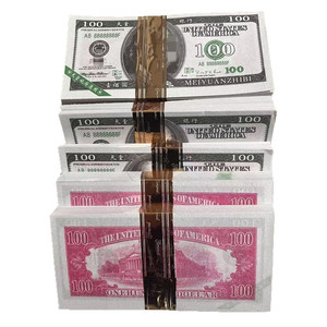 Billet de banque factice de 100 <span class=keywords><strong>dollars</strong></span> américains de haute qualité, coupé sur mesure, vente en gros pour Pâques et Halloween - Product Image 6