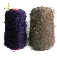 King eagle Neuankömmling Bester Preis 2cm Nerz Wimpern 100% Nylon Faux Nerz Mohair Garn Großhandel zum Stricken