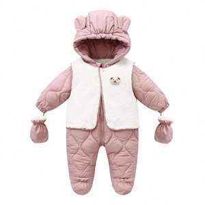 LF-Baby Boy Kids Winter Warm Wear Water Resistance One Pieces Ski Suits Unisex <b>Toddler</b> <b>Snowsuit</b> - Product Image 2