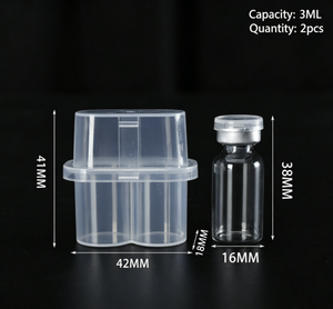 Wholesale 3ml 4 Piece PP Plastic Sterile Vial Storage Case <b>Recycled</b> Material Peptide Vaccine Bottle Holder <b>Box</b> for Lab Use - Product Image 3