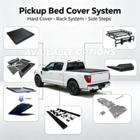 Capot rigide en aluminium personnalisable de 5,5 à 6,5 pieds pour pick-up, couvercle de benne pour Chevy F-150 NP300 Ranger