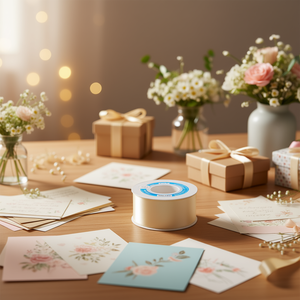 Nastro in Raso Ilan 3,8cm 25Y Colore Crema D-02 - Product Image 2