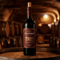 Etiquetas Personalizadas para Botellas de Vino, Impresión UV, Papel Texturizado Premium con Relieve Dorado, Etiquetas Frontales y Traseras para el Cuello de Botellas de Vino Tinto
