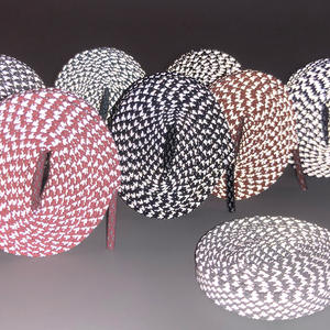 एजे 1 बोर्ड जूते सहायक डबल लेयर सफेद फ्लैट पॉलिएस्टर शॉलेस 8 मिमी चौड़ाई के लिए 8 मिमी चौड़ाई चिंतनशील हाइलाइट - Product Image 4