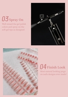 MyBeautyNails New French Design Gel Artificiel Tips Color Full Cover Coffin Press on False Nails Gel X Nail