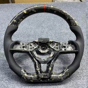 Ytcarbon Alcantara พวงมาลัยคาร์บอนไฟเบอร์ปรับแต่งสไตล์รถแข่งสำหรับกีฬา G4ภาพลวงตาออกแบบได้ตามต้องการ - Product Image 4