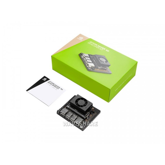 Jetson Xavier NX Developer Kit, Small AI Supercomputer for Edge Computing, with Cooling Fan and Power Supply