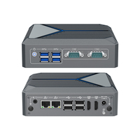 Mini PC Industrial Sin Ventilador N150 4K, Pantalla Dual HD, 2 LAN Gigabit, 8 USB, 2 COM, RS232, RS485, Computadora Integrada en Caja