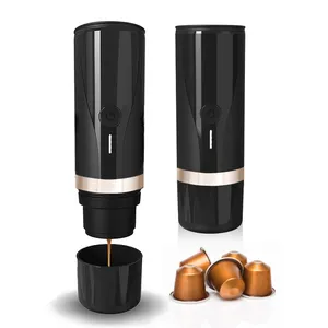 Daha popüler Mini kahve makinesi kapsül Espresso makinesi özelleştirilmiş özel Logo taşınabilir kahve makinesi alüminyum OEM 5v 500g