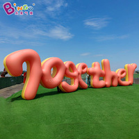 Panneau publicitaire gonflable personnalisé, lettres géantes gonflables, logo LED, lettres gonflables pour la décoration d'événements