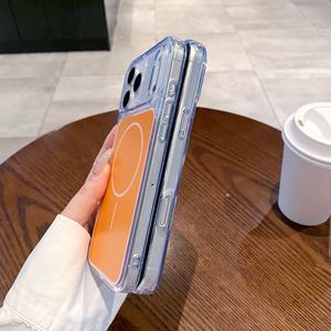 Coque de téléphone <span class=keywords><strong>orange</strong></span> de haute qualité avec recharge sans fil pour Apple iPhone 17 Pro Max - Product Image 3