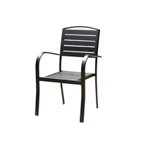 Chaise longue d'extérieur moderne en acier au carbone pour salon, cour, parc, jardin, balcon, cafés, salons de thé, restaurants