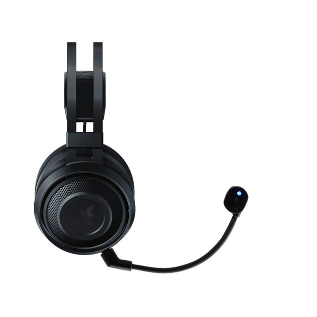 LED Light Wireless Gaming Headset with External Microphone Noise Cancelling & Condenser Microphone Gold Plated Plug