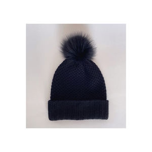 Chapeau tricoté en laine et cachemire noir, <span class=keywords><strong>prix</strong></span> usine, chine - Product Image 1