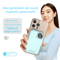 OEM ODM para Batería Inalámbrica Magnética Certificada de 15W, Li-Polímero, 10000 mAh, Soporte Plegable, Ultrafina, Banco de Energía Portátil